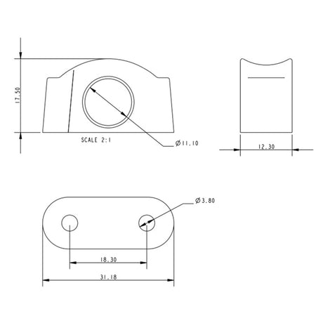Allen Brothers 11MM Bullseye Fairlead
