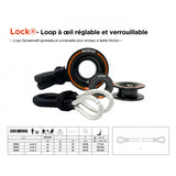 Nodus Adjustable and lockable loop for friction ring| Lock 5