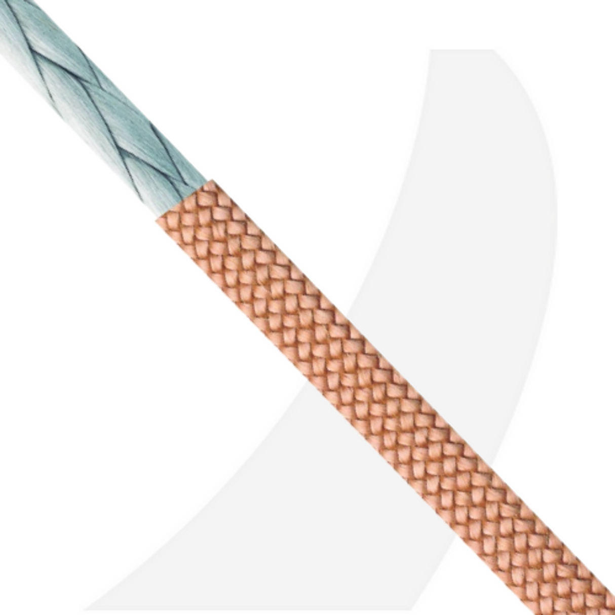 Alpha Ropes D-CUP 78 PBO / Vectran cover 8mm. (Yellow)