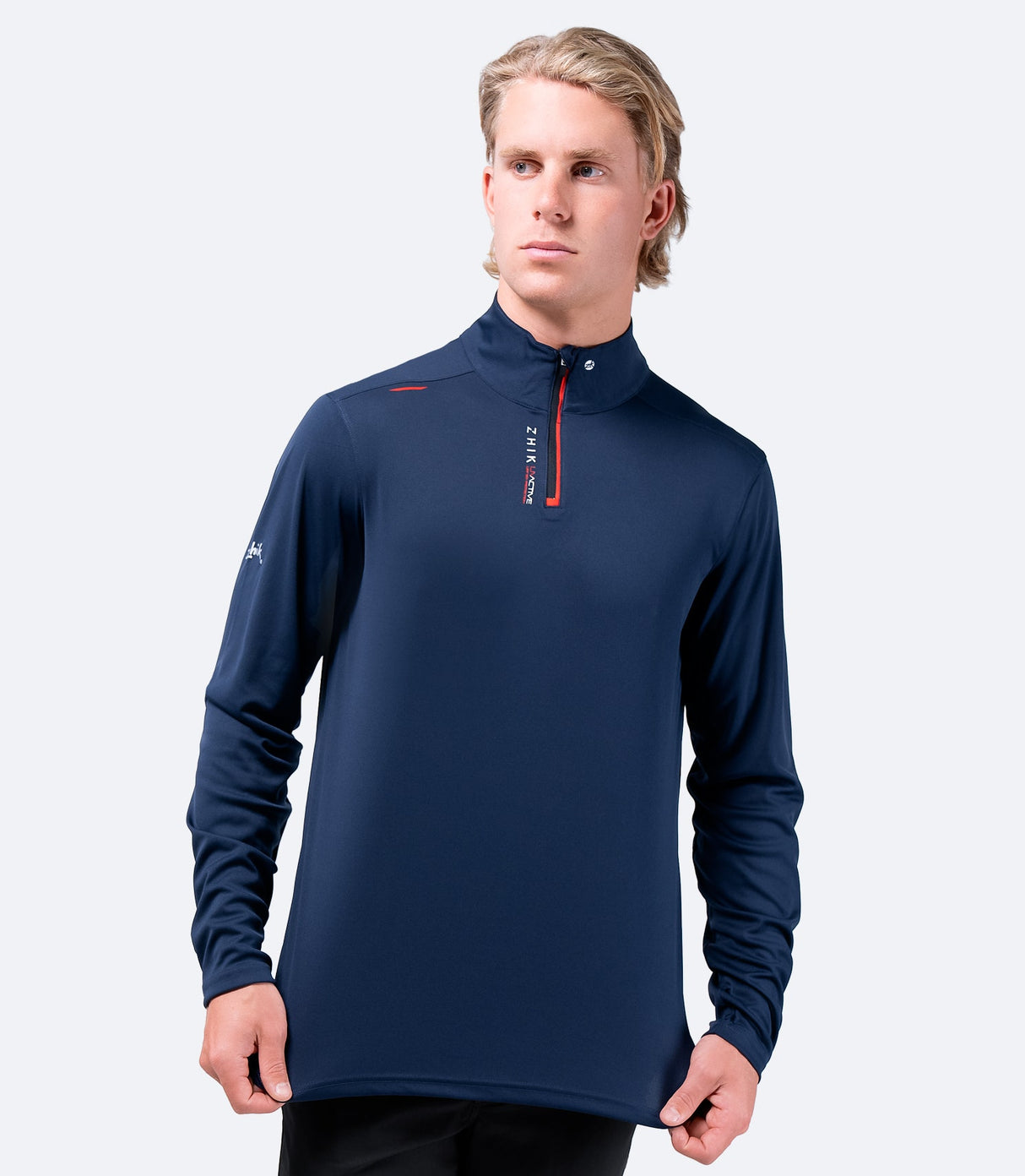 Zhik Mens UVActive High Collar 1/4 Zip Top