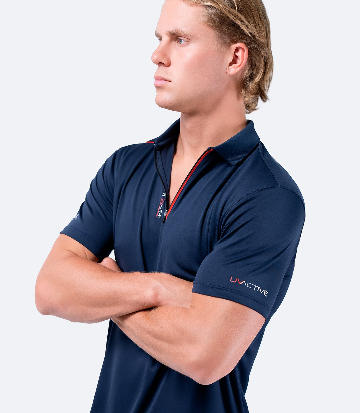 Zhik Mens UVActive Zip Sports Polo