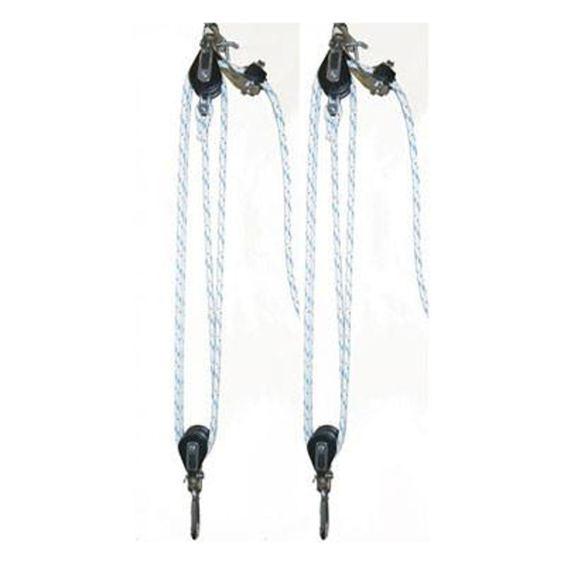 BL003 - Boat Lift Tackle - Blocks with Cam Cleat and 5/16" Rope Included - Ready To Use