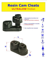91026 - Cam Cleat Small - Thermoset Composite -Black