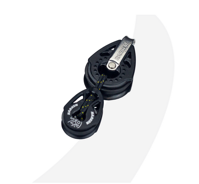 Harken 40mm & 29mm optimist mainsheet link block