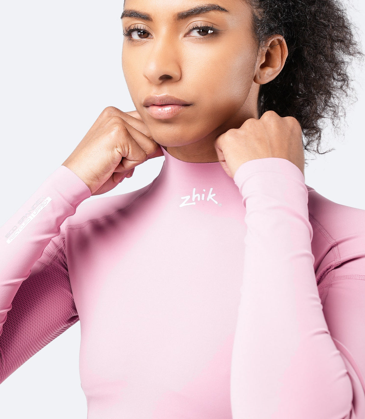 Zhik Limited Edition Womens Eco Spandex Long Sleeve Top, Pink