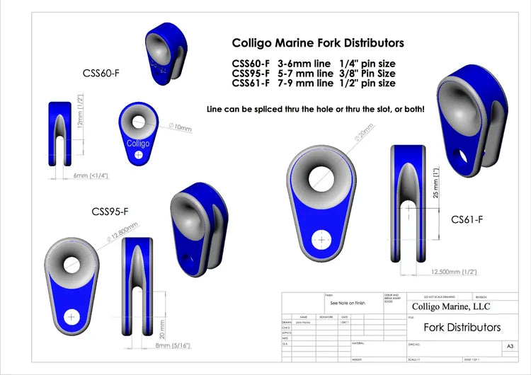 Colligo Fork Chainplate Distributors