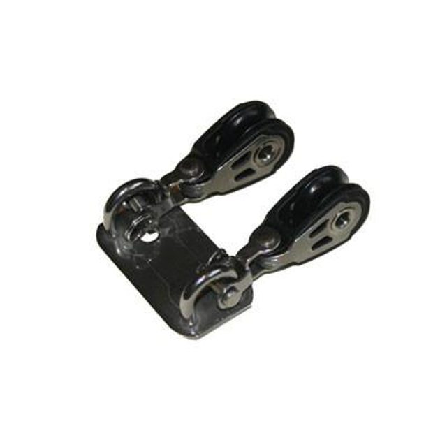 HT 5849 - Laser - Stainless Steel Plate With Loop And 2 Dynamic 20 Mm Blocks
