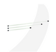 Sail batten set for MK2 Laser sail