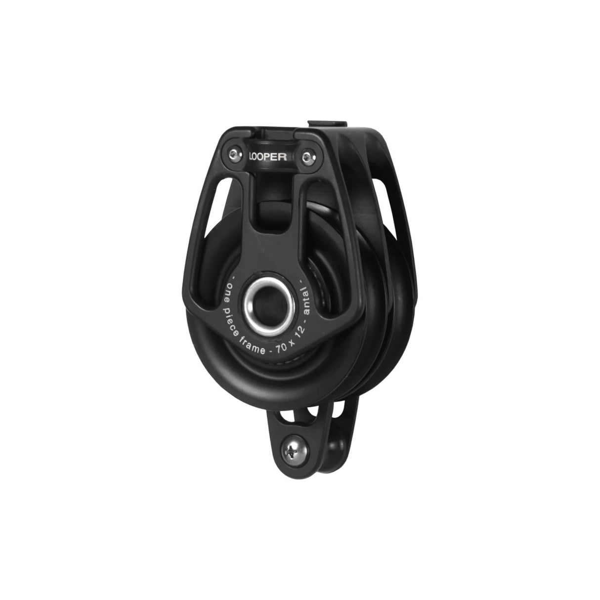 Antal 70mm Double Loop Block w/ Becket (no loop included)