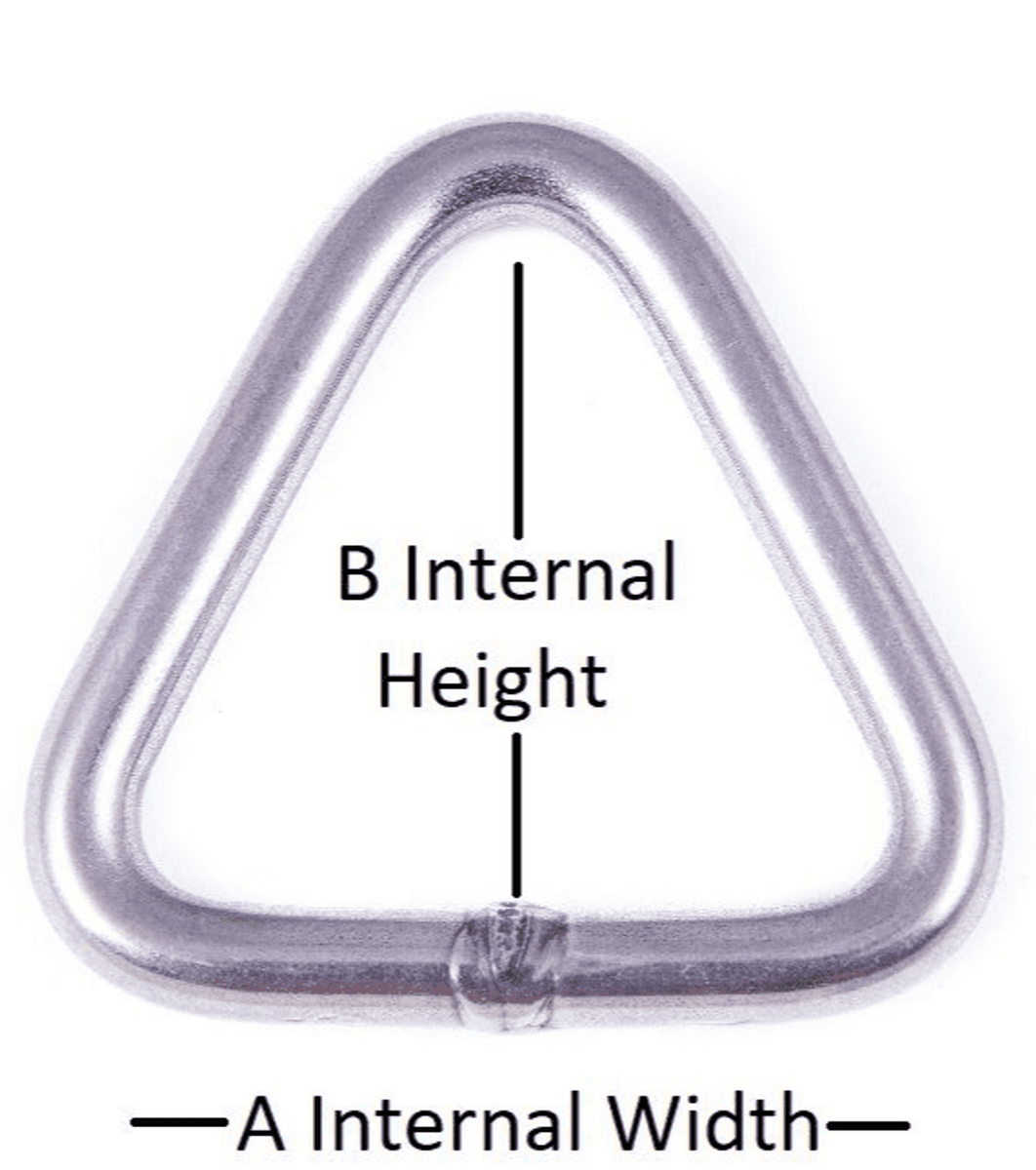 Sea Sure Triangle 67mm x 39mm x 8mm – Vela Sailing Supply