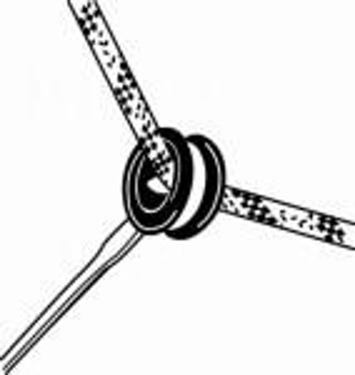 95013 - Friction Sheave - 20 Mm Solid Sheave- Web - Tie Sheave - Control Line Eye