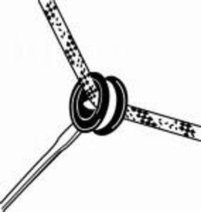 95013 - Friction Sheave - 20 Mm Solid Sheave- Web - Tie Sheave - Control Line Eye