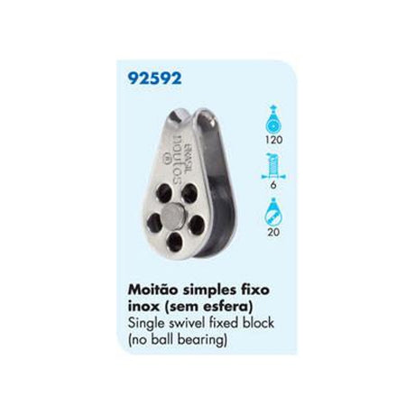 92592 Single Fixed Block / no Ball Bearing