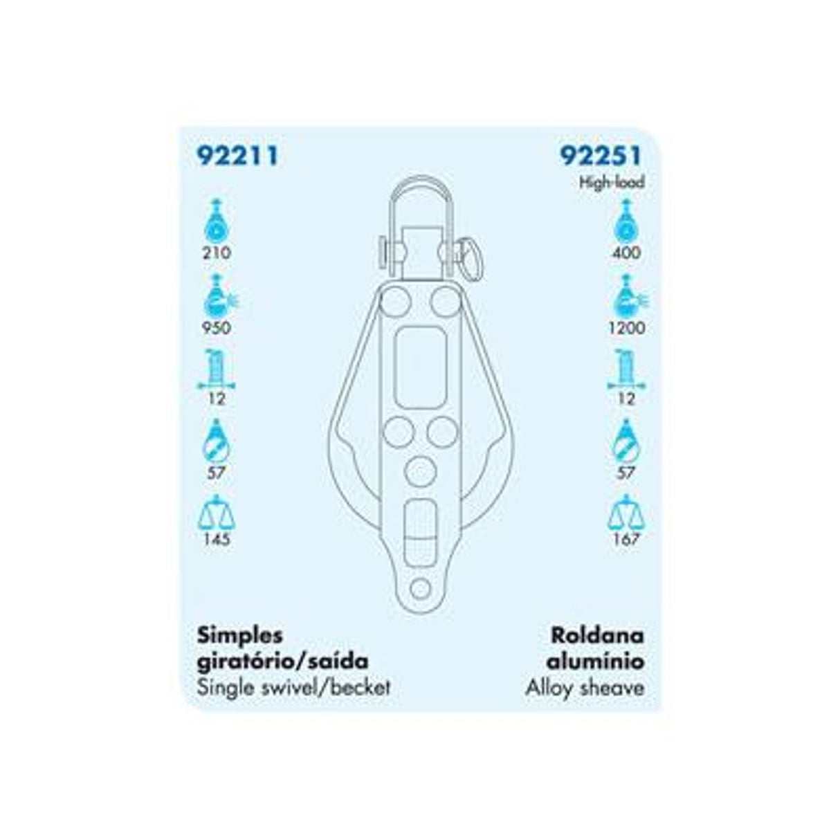 92211 Single Swivel With Becket