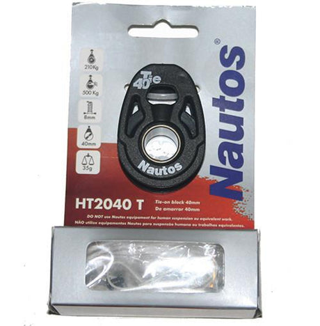 Tie on Block - 40mm Sheave - Ultralight - HT2040T Complete Set