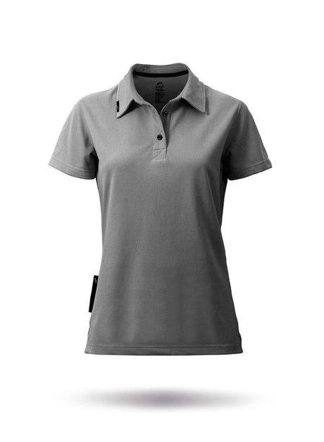 Womens Poly Cotton Polo Gray