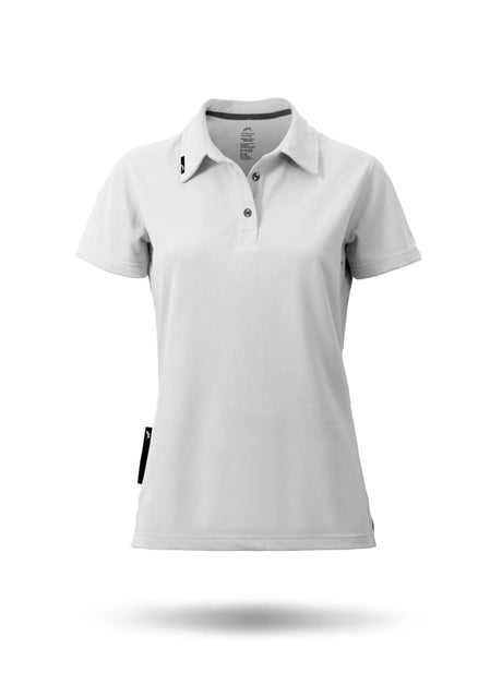 Womens Poly Cotton Polo White