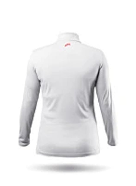 Zhik Womens UVActive High Collar 1/4 Zip Top - White