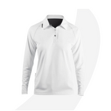 Womens Zhikdry Long Sleeve Polo White